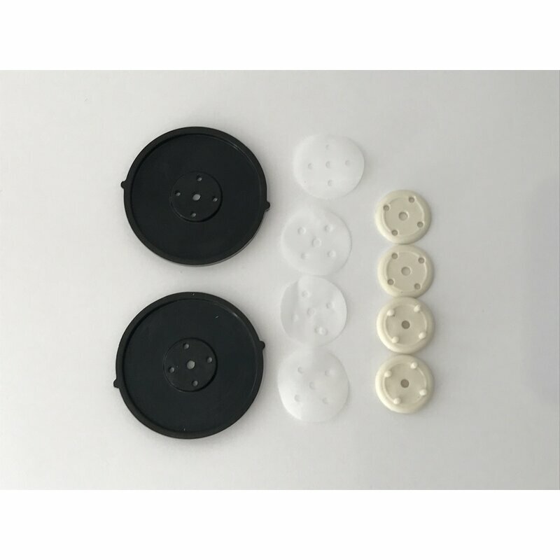 Aqua Nova Ersatz-Membransatz für NAP-35 und NAP-45 Luftpumpe, zeigt die Membranen und Pumpelemente in Nahaufnahme
