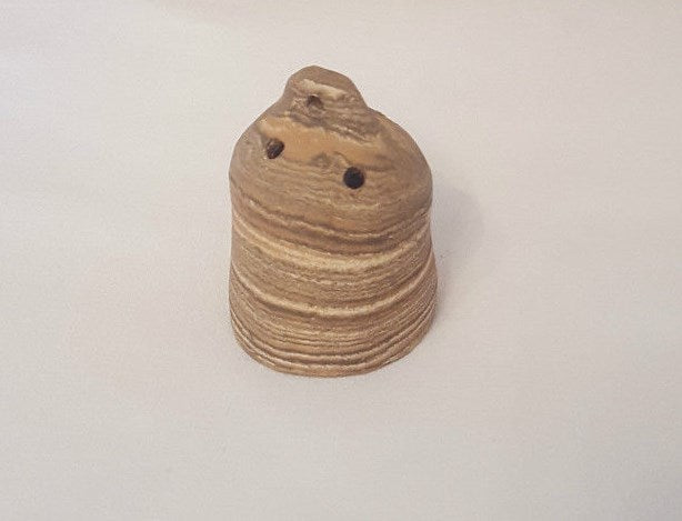 Bunte Futterglocke aus Ton, 7 cm, für Frostfutter und Welsfutter im Aquarium, ideal für Diskus und Welse