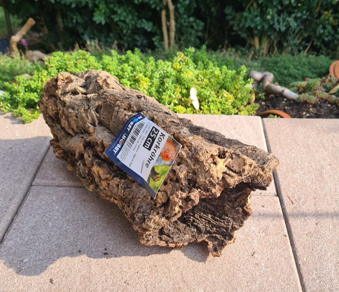 Hobby Zierkorkrinde, 30x10x13cm, natürliche Korkrinde für Terrarien und Reptilien, Rinde mit realistischem Aussehen