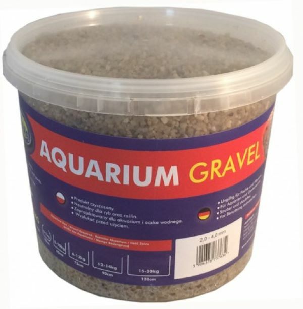 Aqua Nova Bodengrund Gravel Natural River, 5kg, 2-4mm Aquariumkies in natürlichen Flussfarben für Aquarien.
