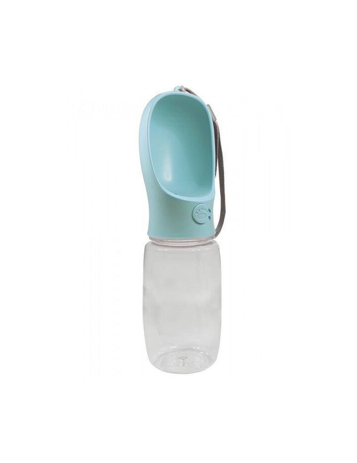 Nobby Hunde-Trinkflasche Minze, 550ml, 2-in-1 Wasserflasche für unterwegs, mit Wasserbehälter und Trinknapf für Hunde