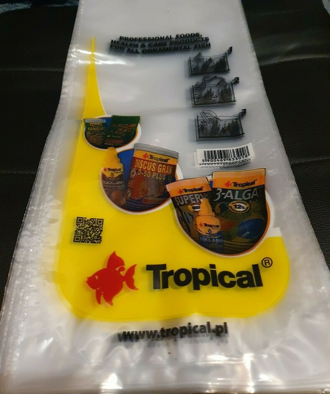 Zehn kleine Tropical Transportbeutel ca. 17x40cm für Fische und Pflanzen, transparente Fisch- und Pflanzentüten