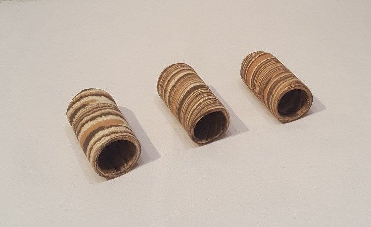 Dreier Set bunter runder Ton-Krebshöhle mit 6cm Durchmesser für Krebse, Welse und Aquarien-Deko