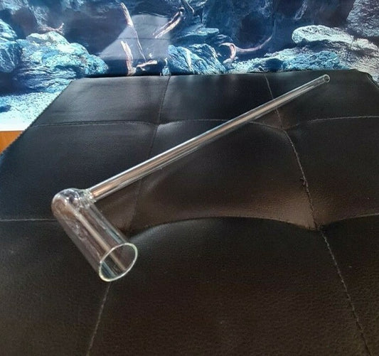 Nano Selektierpfeife ca. 32cm mit Glas Garnelenkescher für Garnelen- und Fischfang, handgefertigte Fischfangglocke