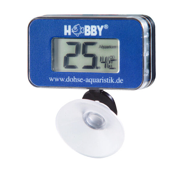 Hobby Nano-Thermometer mit Sauger für Aquarium, digitales Thermometer zur Temperaturmessung im Wasser, kleines Aquarium Zubehör