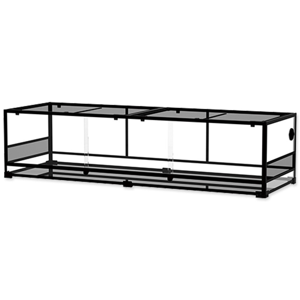 Repti Planet Collapsible Glas-Terrarium 182,8x61x45,7cm mit Schiebetür, transparentes Reptiliengehege aus Glas