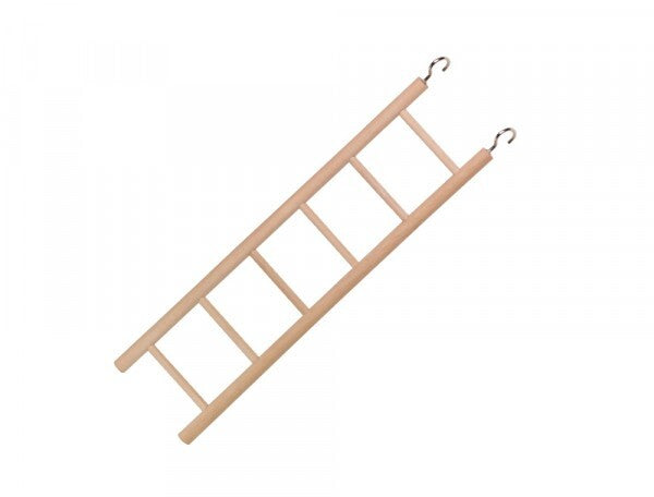 Nobby Holzleiter mit 6 Sprossen, 26 cm, als Sitzstange und Käfigzubehör für Vögel, aus Holz gefertigt.