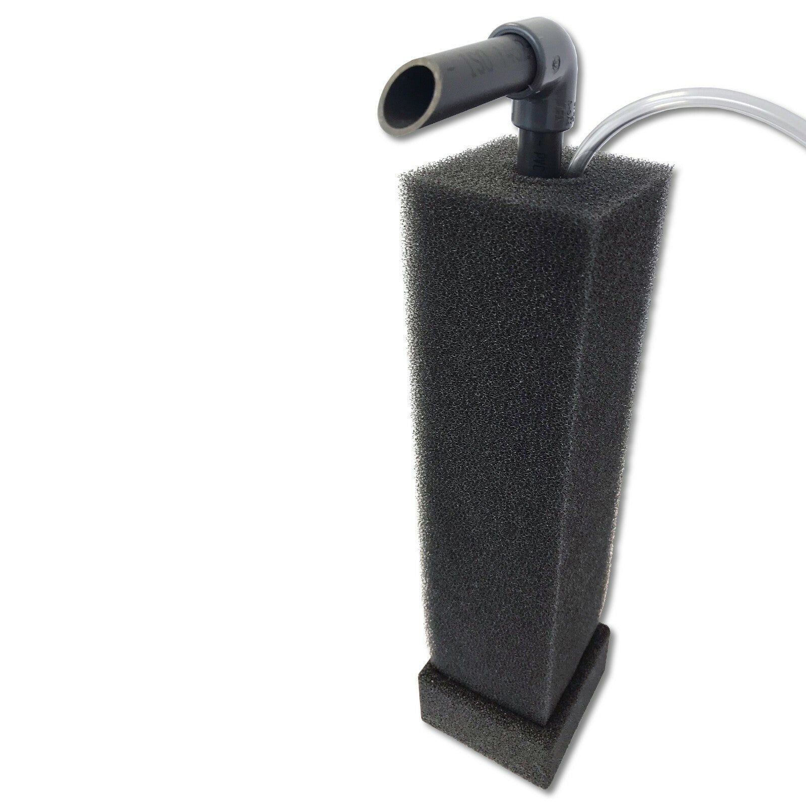 Schwarzer JAC Mobilfilter 10x10x40cm von Jonny´s Air Concept mit Hamburger Mattenfilter und Luftheber, sichtbar in der Abbildung