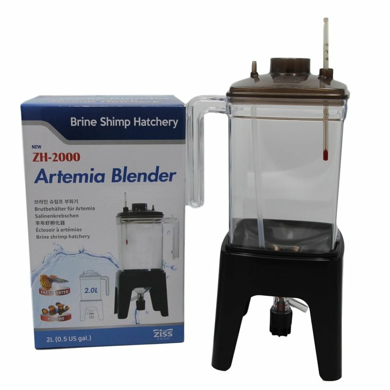Ziss Aqua ZH-2000 Artemia Zucht Brutbehälter, 2 Liter, für Salinenkrebse im Aquarium, transparent und robust