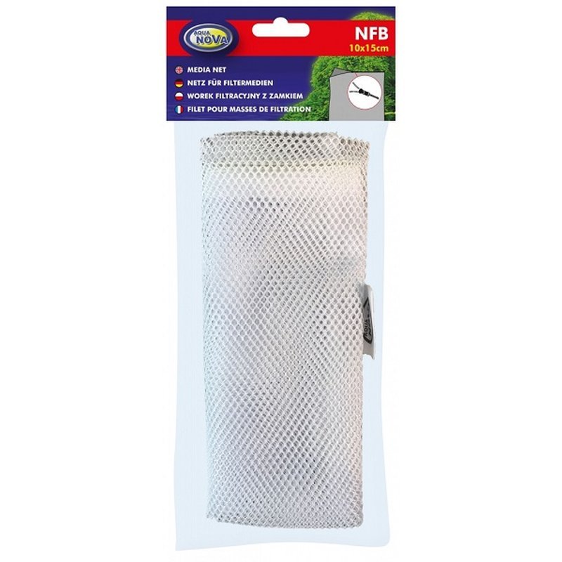 Aqua Nova Filternetz 15x20cm mit Filtermedienbeutel für HMF Mattenfilter, aus robustem Filtermaterial, für Aquarienfiltration
