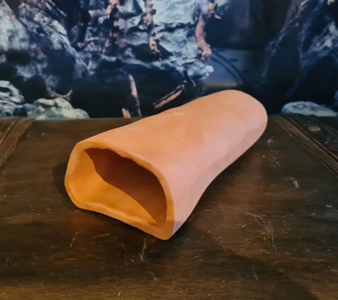 Terrakotta-Welshöhle von Ceramic Nature, 21,5 cm, natürliche Laichhöhle für Welse im Aquarium, dekorative Tonhöhle