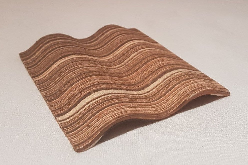 Bunte 2er Stapelhilfe Wellen für Welshöhle, 10 cm, aus Platten, zur Dekoration und Höhlengestaltung für Welse.