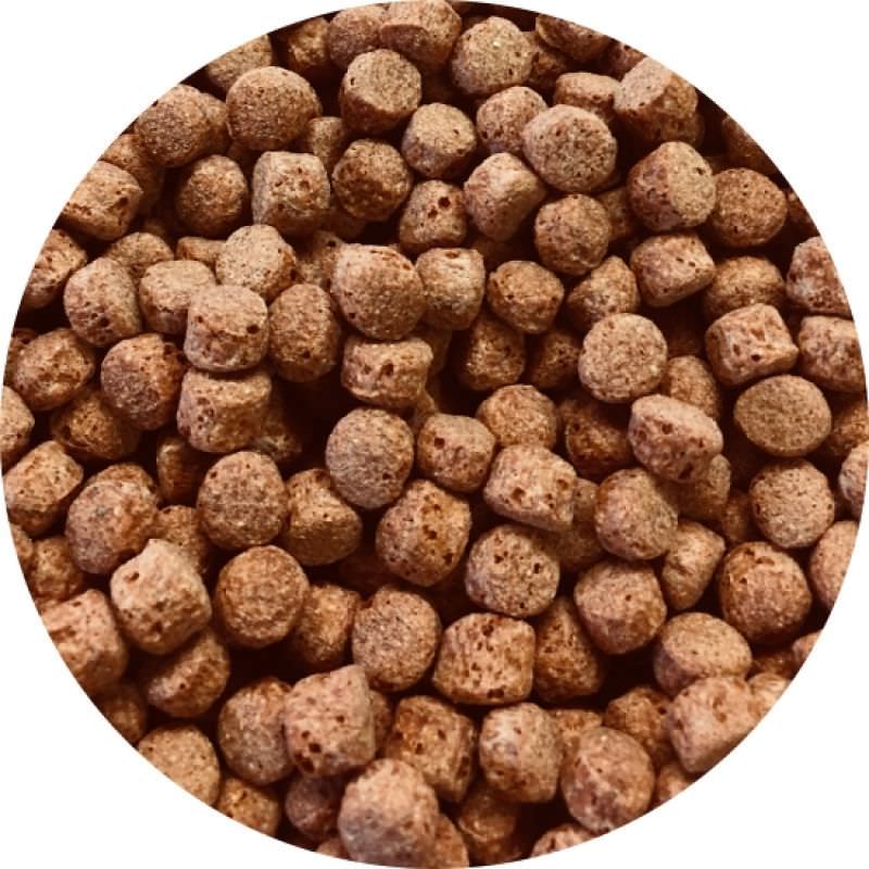 Schwimmendes Koi Fischfutter in 5mm Pellets, rot, für Gartenteiche, 250g, ideal für Koi-Fische, Markenlos