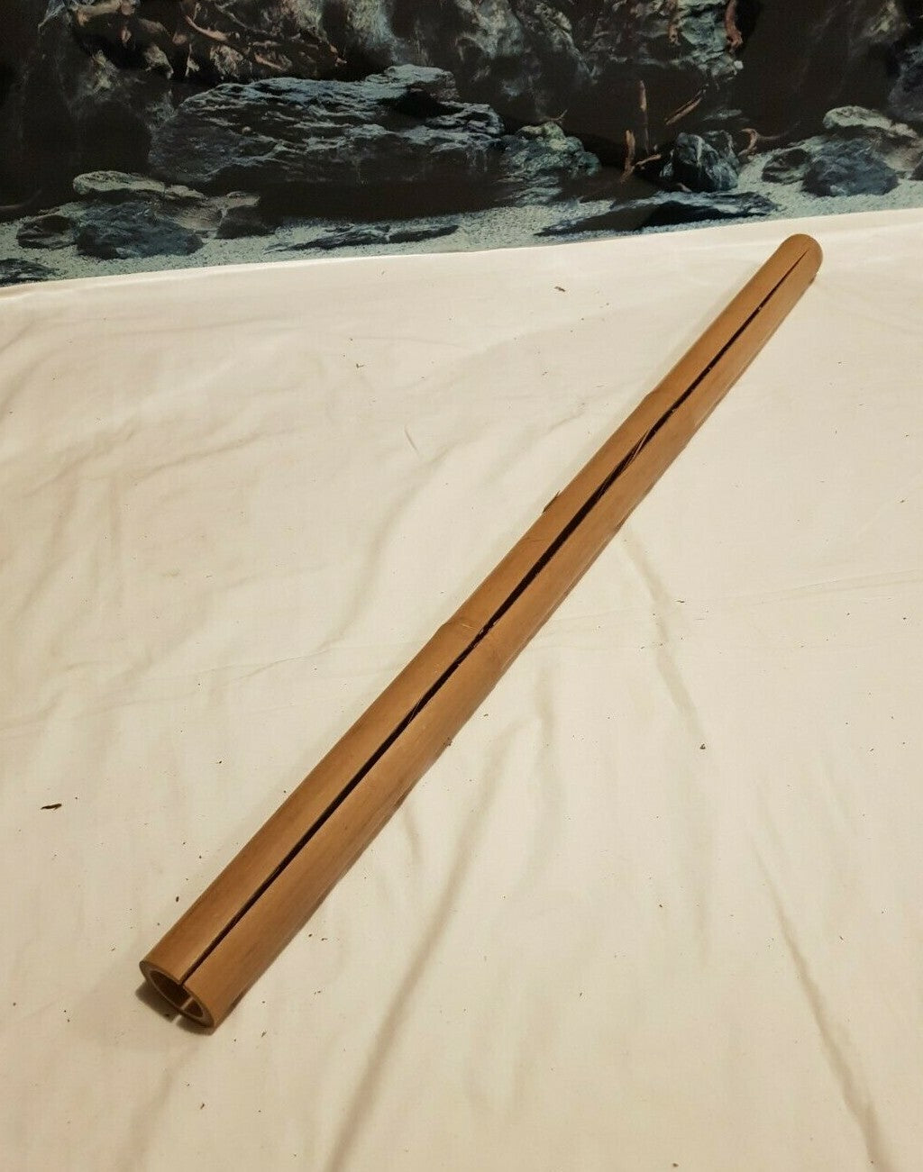 Hobby Bambusrohr 100x4,5cm für Reptilien, Schlangen, Terrarien, natürliche Holzröhre für Verstecke und Klettermöglichkeiten