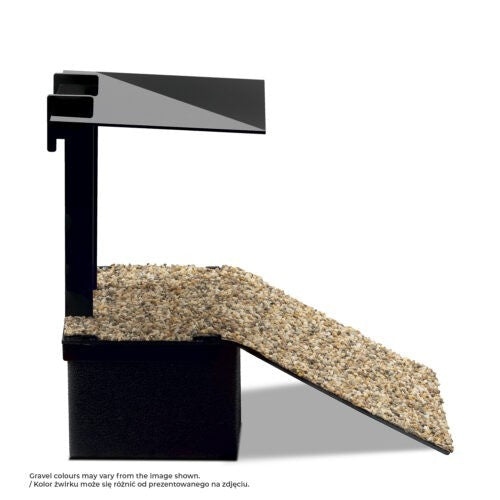 Aquael Aquaterrarium rechteckig 100x35x40,5cm mit Schildkröten, 141L, Aquarium und Terrarium für Reptilien