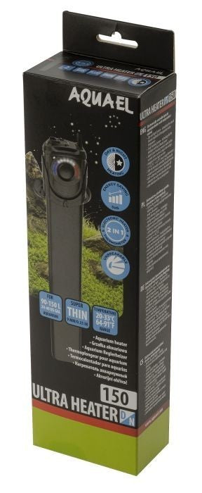 Aquael Ultra Heater Day&Night 150W Aquarium-Heizer mit Heizstab für 150 Liter Aquarien und Schildkröten, robustes Design