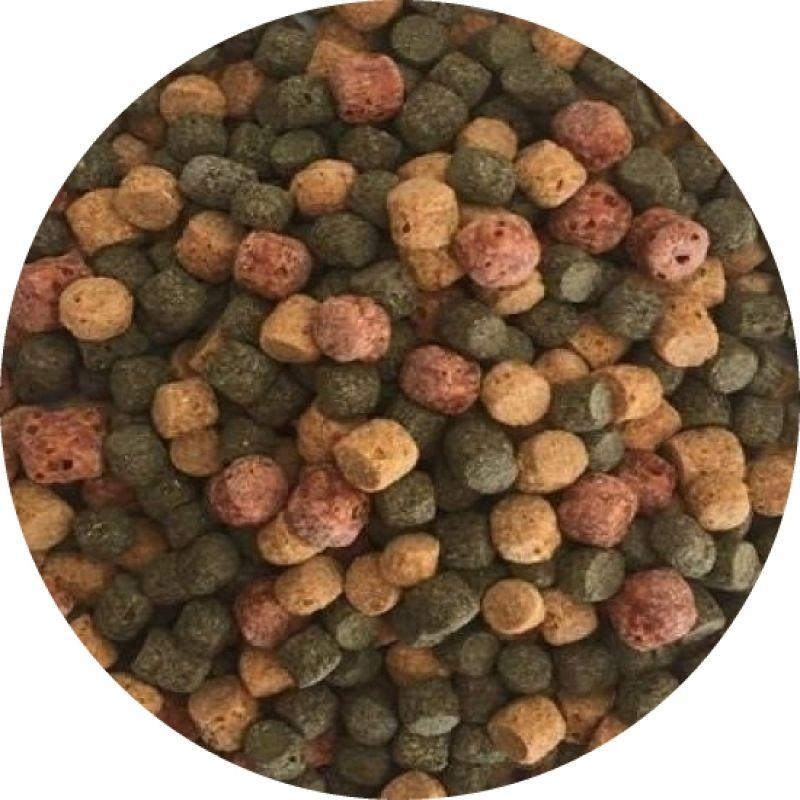Schwimmendes Koi Fischfutter Pellets 5mm, 250g, im Gartenteich, beliebtes Fischfutter für Koi, Markenlos