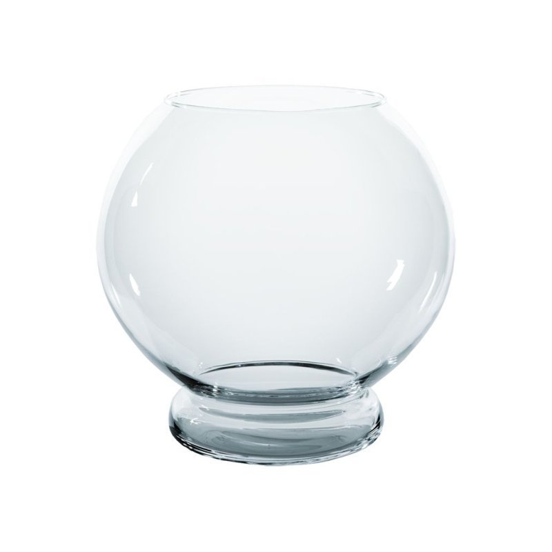 Kugelaquarium von Diversa mit 2,4 Liter Krebsglas, Glasfuß und Wabi Kusa Pflanzen, ideal für Garnelen und kleine Krebse