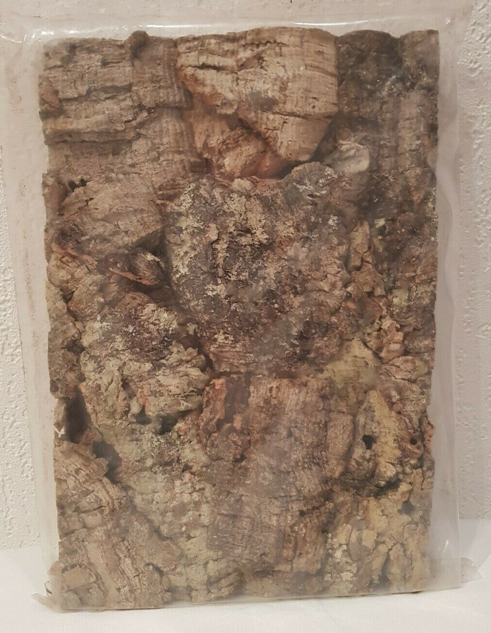 Zierkork Rückwand für Terrarium, 19x29cm, natürliche Korkrückwand als Reptilien-Dekoration ohne Markenlogo