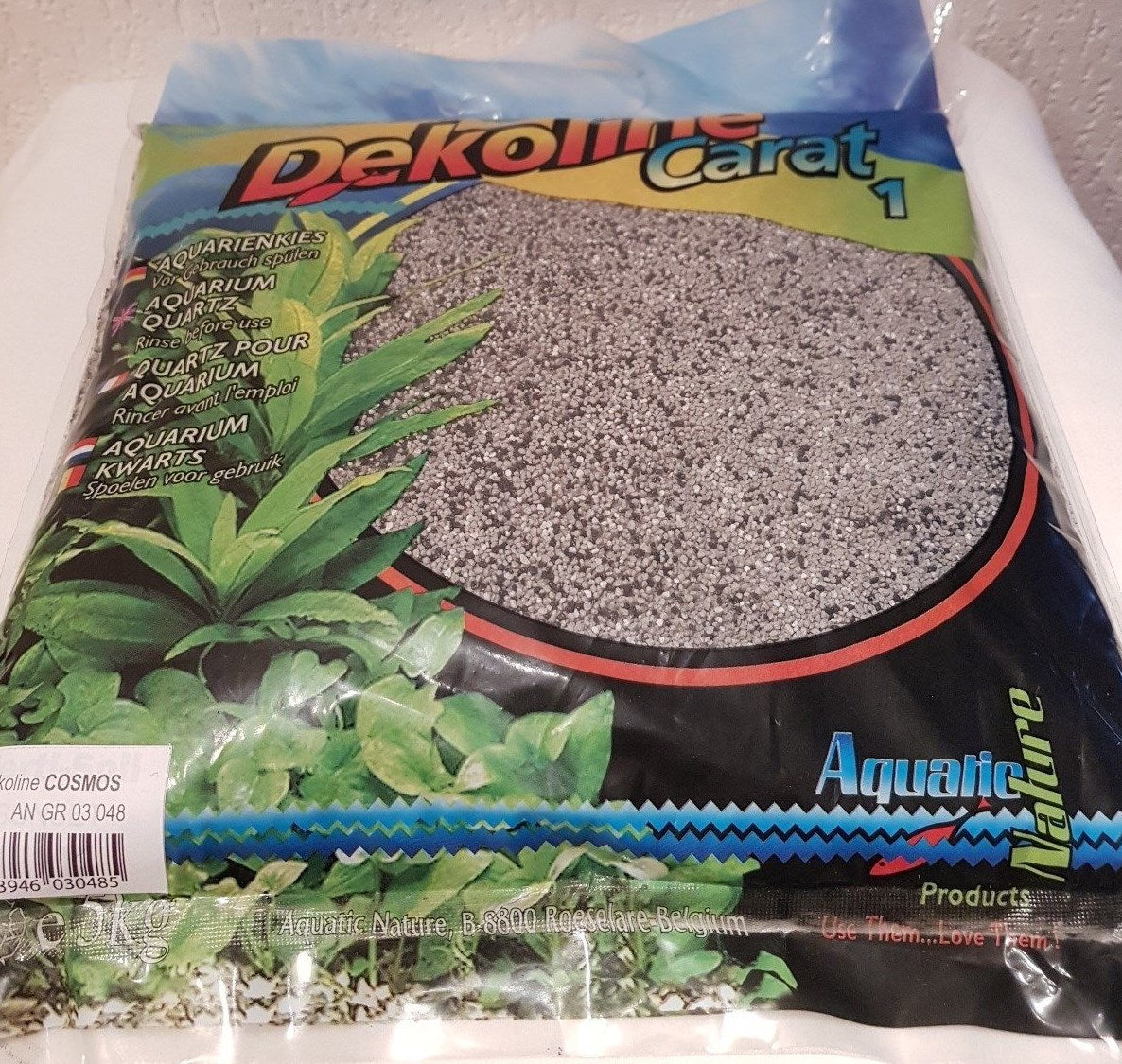 Aquatic Nature Dekoline Cosmos Aquariumkies, 5kg, Bodengrund für Pflanzen und Aquarien, naturfarben, feinkörnig, dekoratives Substrat