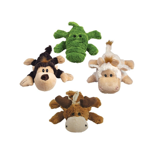 KONG Cozie naturals S 15cm Hund quietschendes Stofftier robustes Spielzeug